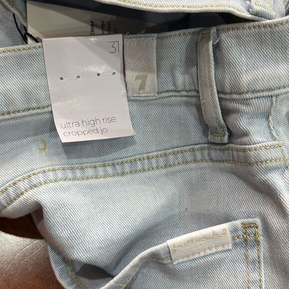 NWT 7 For All Mankind Women's Uhr Cropped Jo Jeans size 31 - Picture 7 of 12